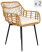 Produkt: Zestaw 2 krzeseł z metalu i wikliny