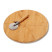 Produkt: Talerz na pizze z nożykiem, bambusowa tacka na żywność
