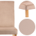 Krzesło do jadalni taupe Laro velvet oparcie wysokie do salonu stylowe, 7701041