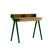 Inny kolor wybarwienia: biurko vogel S + nadstawka dąb naturalny, nogi zielone