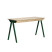 Inny kolor wybarwienia: biurko vogel L dąb naturalny, nogi zielone