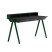 Inny kolor wybarwienia: biurko vogel L + nadstawka dąb czarny, nogi zielone