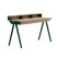 Inny kolor wybarwienia: biurko vogel L + nadstawka dąb naturalny, nogi zielone