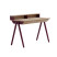 Inny kolor wybarwienia: biurko vogel M + nadstawka dąb naturalny, nogi burgundowe