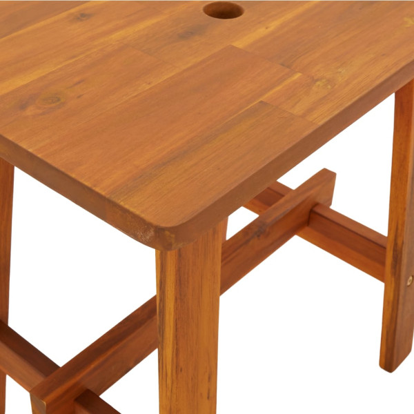 Stołek Brąz 45 x 29 x 45 cm Drewno akacjowe vidaXL, 7786561