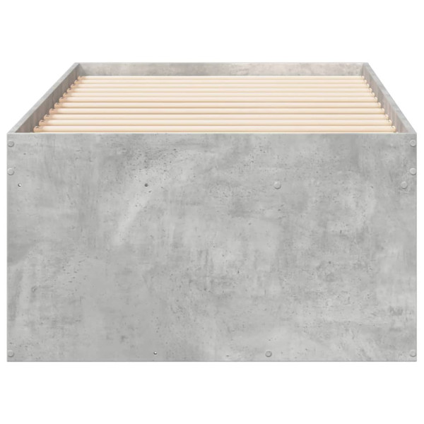 Łóżko Dzienne 90x190 Szare z Szufladami Rama Łóżka Jednoosobowe do Sypialni, 7806633