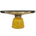 Inny kolor wybarwienia: Stolik Kawowy Bottle Table 75/37cm czarno-żółto-złoty