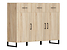 Inny kolor wybarwienia: komoda Modeo 150 cm z 3 drzwiami i 3  szufladami dąb sonoma