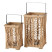 Produkt: Lampion 2 szt. z drewna 27x17x17 cm SANTIGO