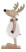 Inny kolor wybarwienia: Figurka Renifer biały z drewna patrzący   w lewo