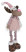 Inny kolor wybarwienia: Figurka Renifer LED różowa czapka