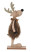 Inny kolor wybarwienia: Figurka Renifer brązowy z drewna          patrzący w prawo
