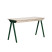 Inny kolor wybarwienia: biurko vogel L dąb bielony, nogi zielone