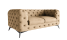 Inny kolor wybarwienia: Ropez Chelsea sofa 2 pikowana beżowa nogi czarny mat