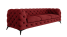 Inny kolor wybarwienia: Ropez Chelsea sofa 3 osobowa pikowana bordowa nogi czarne