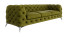 Inny kolor wybarwienia: Ropez Chelsea sofa 3 osobowa pikowana oliwka nogi srebrne