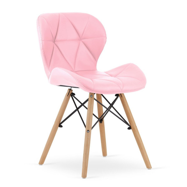 Krzesło LAGO ekoskóra - róż x 1, 790866