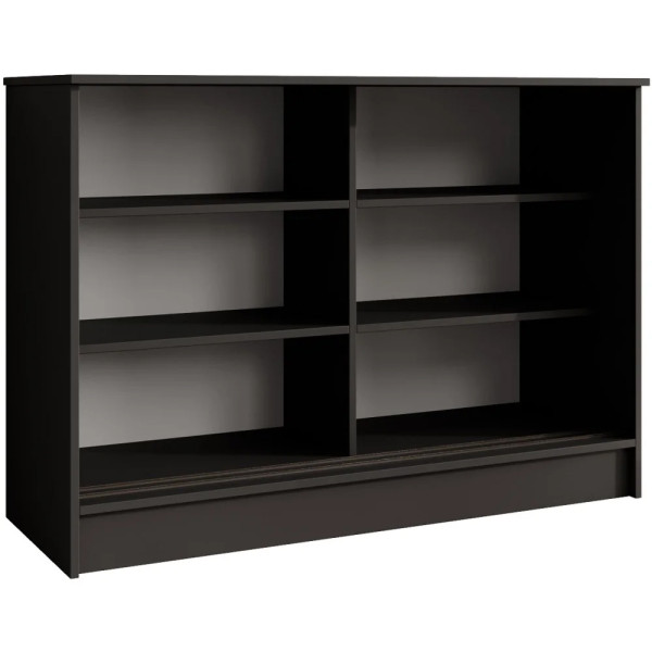 Komoda MIRELA 120 cm Czarna Do Salonu 2 Drzwi Przesuwne, 7918599
