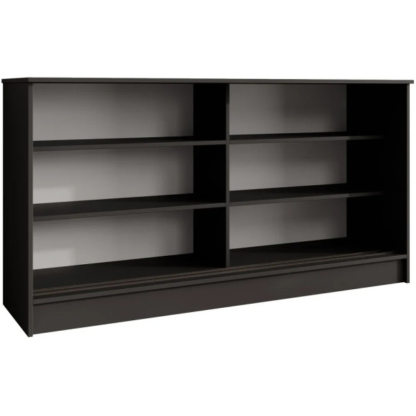 Komoda MIRELA 160 cm Czarna Do Salonu 2 Drzwi Przesuwne, 7918629