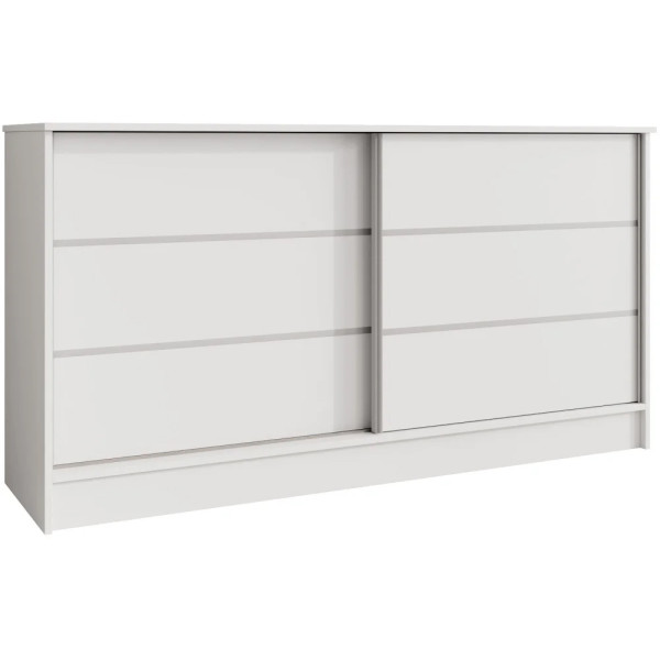 Komoda MIRELA 160 cm Biała Do Salonu 2 Drzwi Przesuwne, 7918661