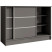 Komoda MIRELA 120 cm Grafit Do Salonu 2 Drzwi Przesuwne, 7918748