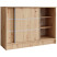 Komoda MIRELA 120 cm Artisan Do Salonu 2 Drzwi Przesuwne, 7918857