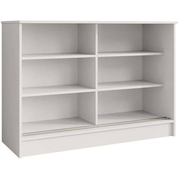 Komoda MIRELA 100 cm Biała Do Salonu 2 Drzwi Przesuwne, 7918867