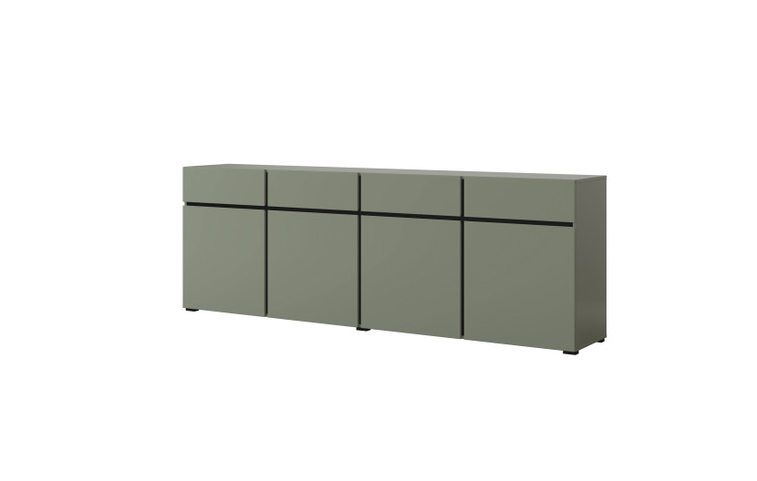 Komoda INCROCIO 225x78x40 cm Odcienie zieleni, 7937682