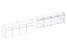 Komoda INCROCIO 225x78x40 cm Odcienie zieleni, 7937685