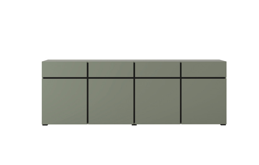 Komoda INCROCIO 225x78x40 cm Odcienie zieleni, 7937686