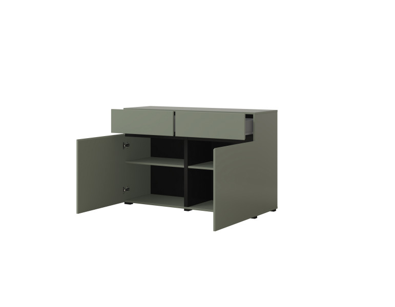 Komoda INCROCIO 119x78x40 cm Odcienie zieleni, 7937697
