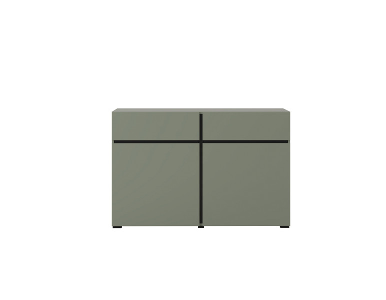 Komoda INCROCIO 119x78x40 cm Odcienie zieleni, 7937699