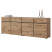Komoda INCROCIO 225x78x40 cm Dąb wotan, 7937706