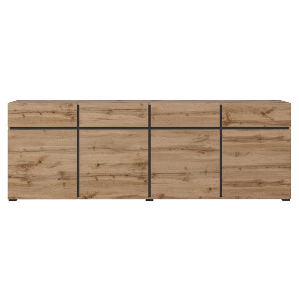 Komoda INCROCIO 225x78x40 cm Dąb wotan, 7937707