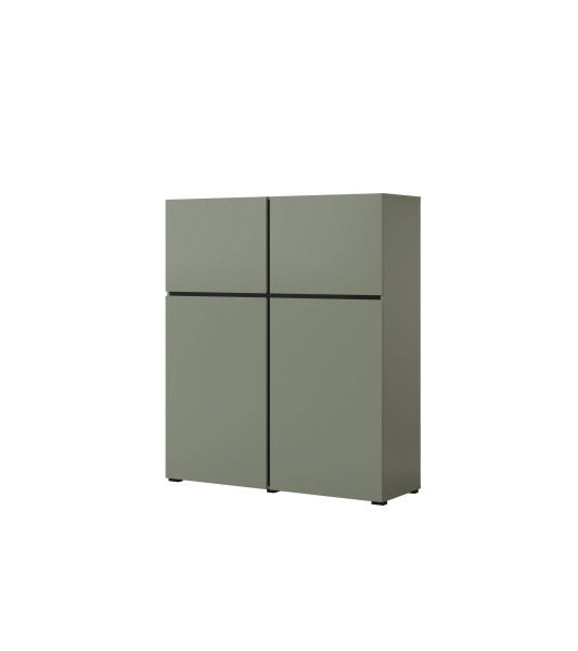 Komoda INCROCIO 119x139x40 cm Odcienie zieleni, 7937749