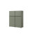 Komoda INCROCIO 119x139x40 cm Odcienie zieleni, 7937749