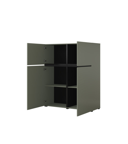 Komoda INCROCIO 119x139x40 cm Odcienie zieleni, 7937751