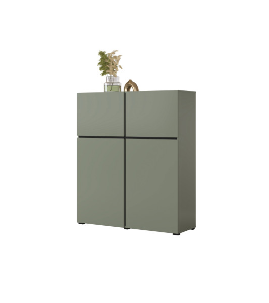 Komoda INCROCIO 119x139x40 cm Odcienie zieleni, 7937755