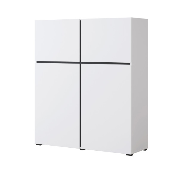 Komoda INCROCIO 119x139x40 cm Biała, 7937756