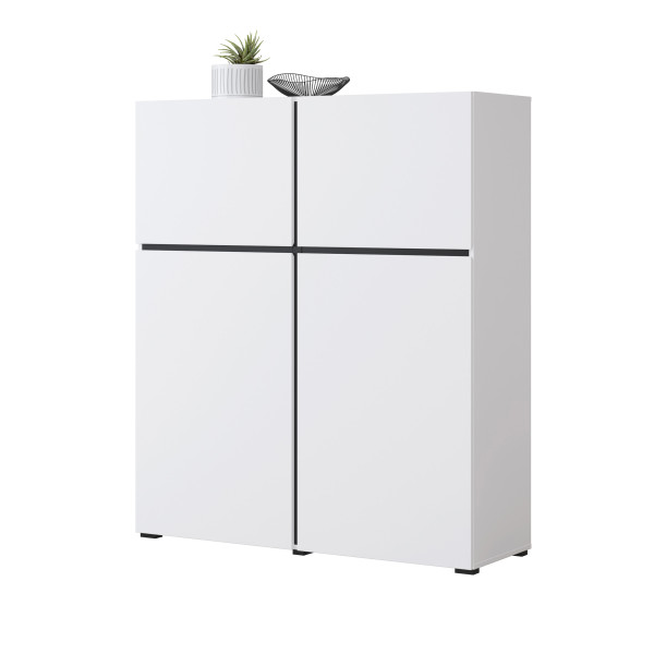 Komoda INCROCIO 119x139x40 cm Biała, 7937760