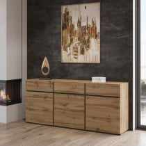 Komoda INCROCIO 180x78x40 cm Dąb wotan