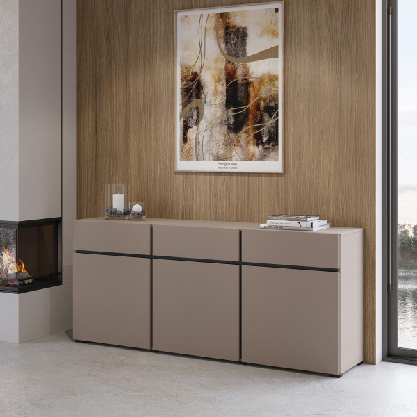 Komoda INCROCIO 180x78x40 cm Odcienie beżu, 7937827