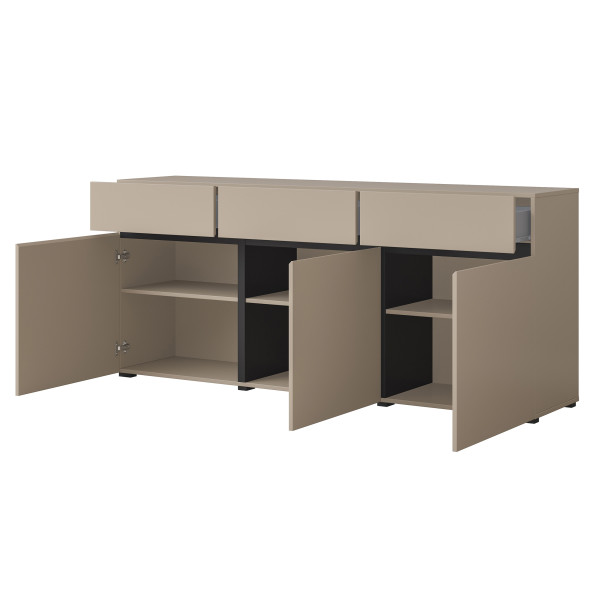 Komoda INCROCIO 180x78x40 cm Odcienie beżu, 7937828