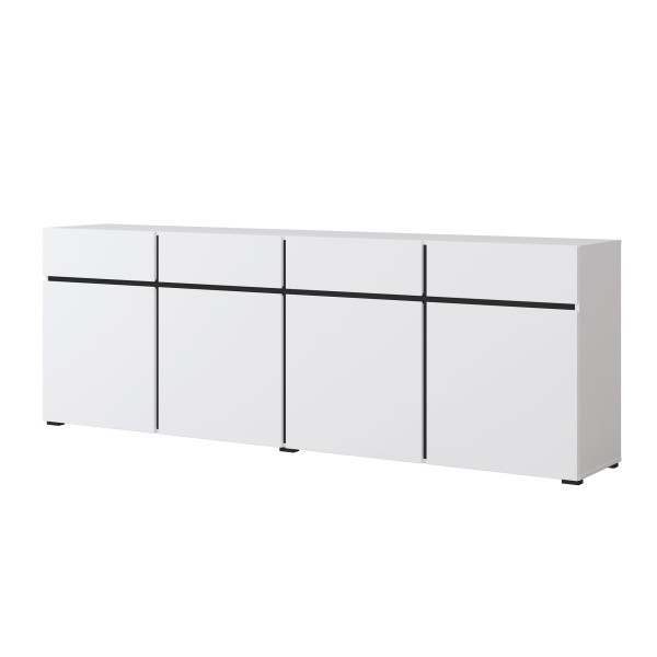 Komoda INCROCIO 225x78x40 cm Biała, 7937843