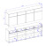 Komoda INCROCIO 225x78x40 cm Biała, 7937846