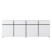 Komoda INCROCIO 225x78x40 cm Biała, 7937848
