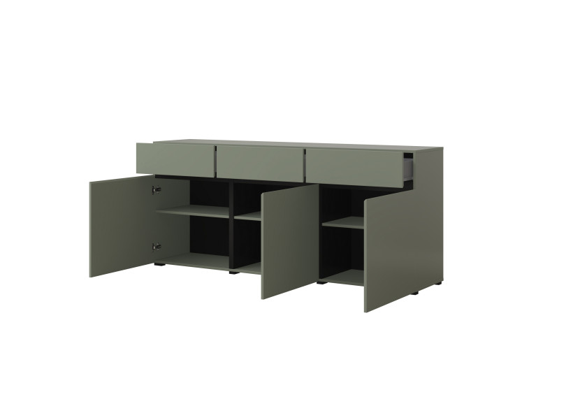 Komoda INCROCIO 180x78x40 cm Odcienie zieleni, 7937907