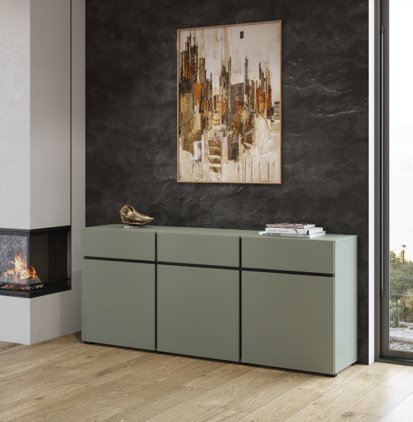 Komoda INCROCIO 180x78x40 cm Odcienie zieleni, 7937911