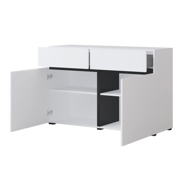 Komoda INCROCIO 119x78x40 cm Biała, 7937947