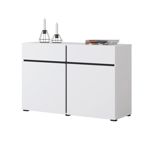 Komoda INCROCIO 119x78x40 cm Biała, 7937949